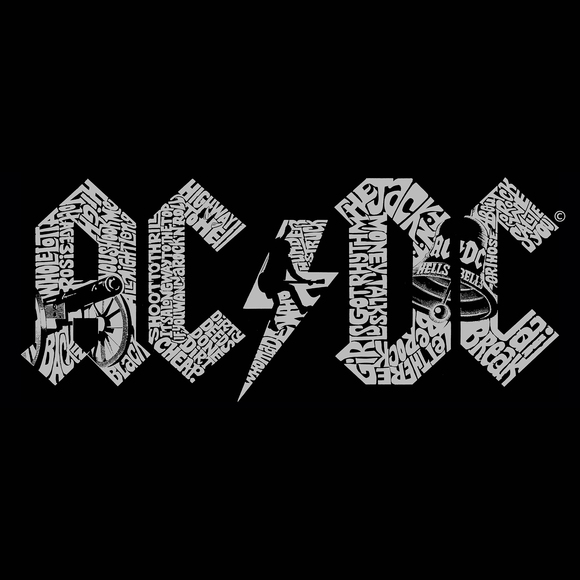 Women's Word Art T-Shirt - ACDC - Picture 2 of 2